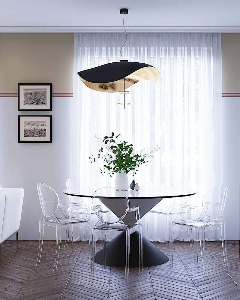 Lampe à suspension Lederam Manta