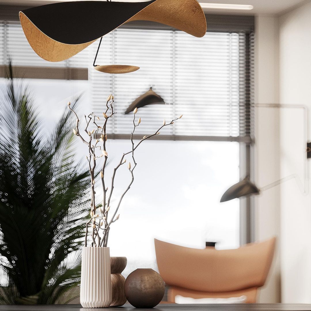 Lampe à suspension Lederam Manta