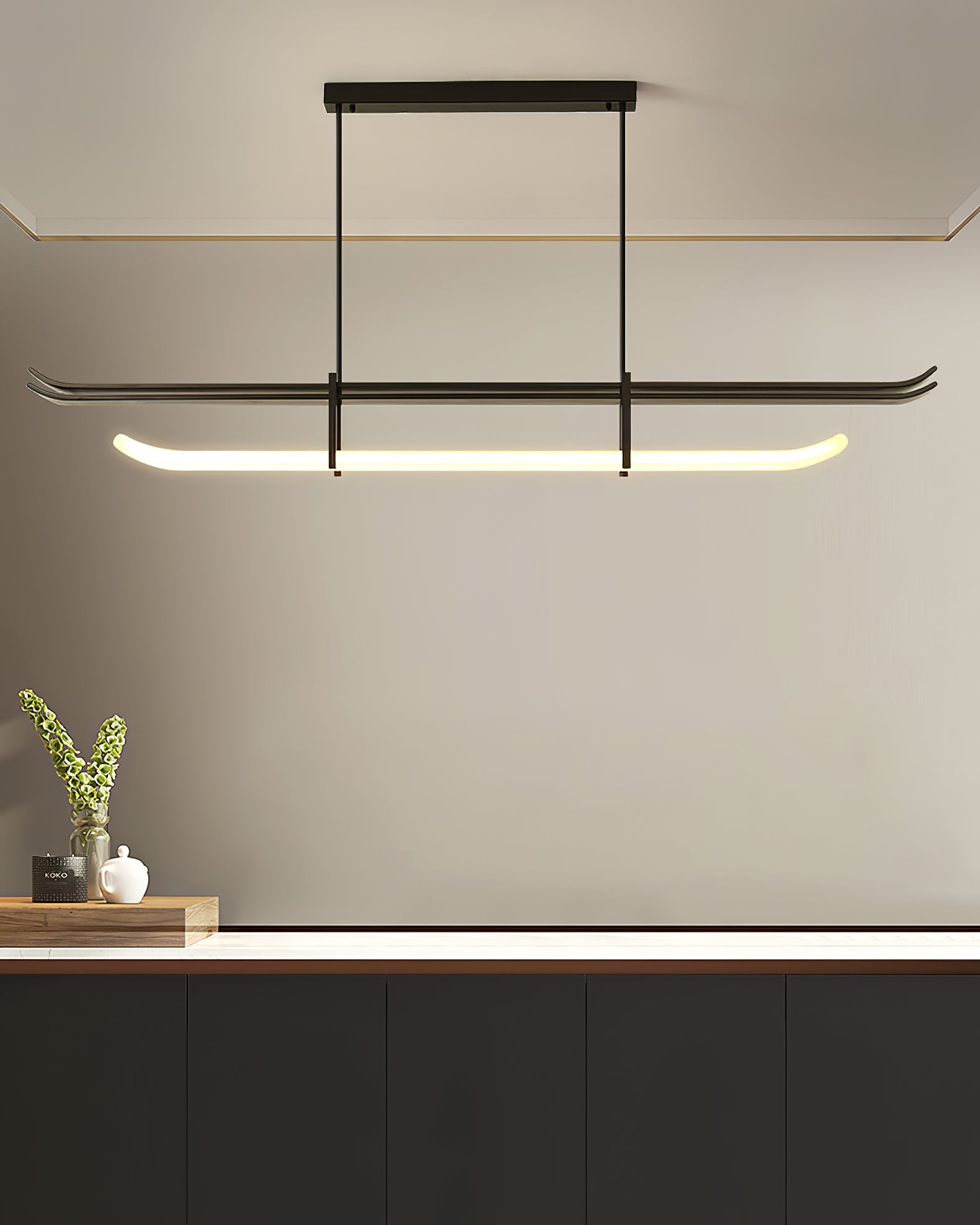 Glanz-LED-Pendelleuchte