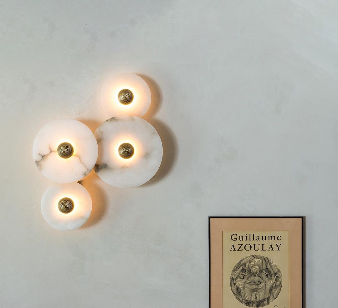 Alabaster Planes Sconce