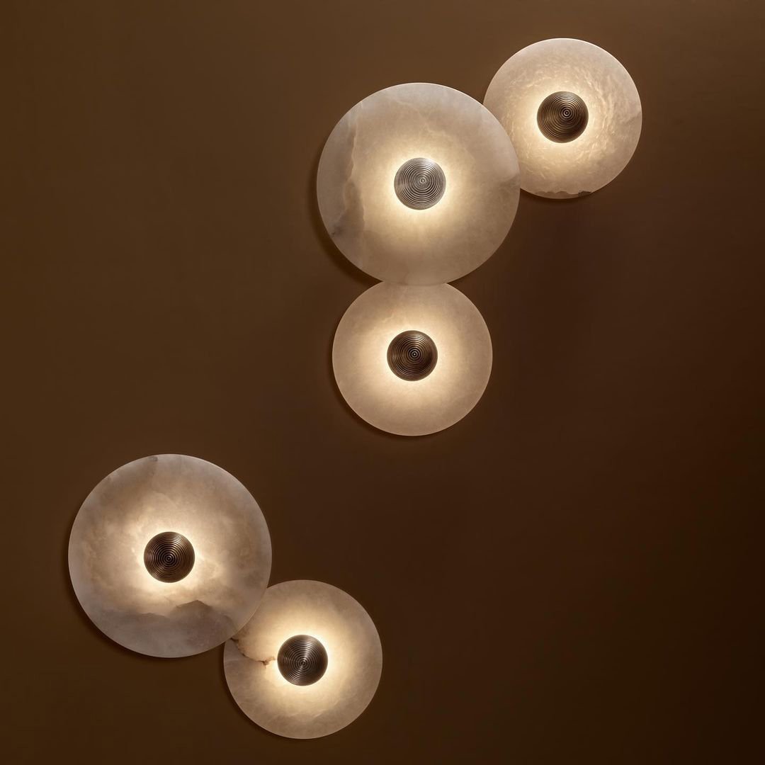 Alabaster Planes Sconce