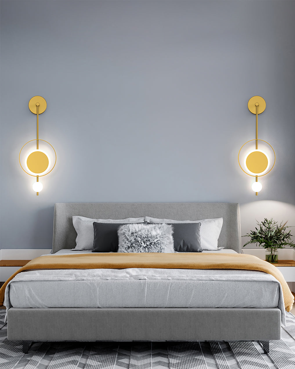 Double Rings Wall Lamp