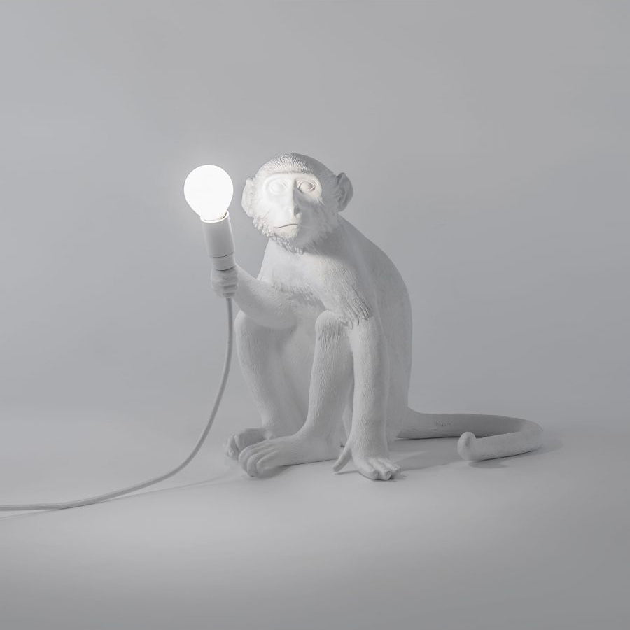 Monkey Resin Table Lamp