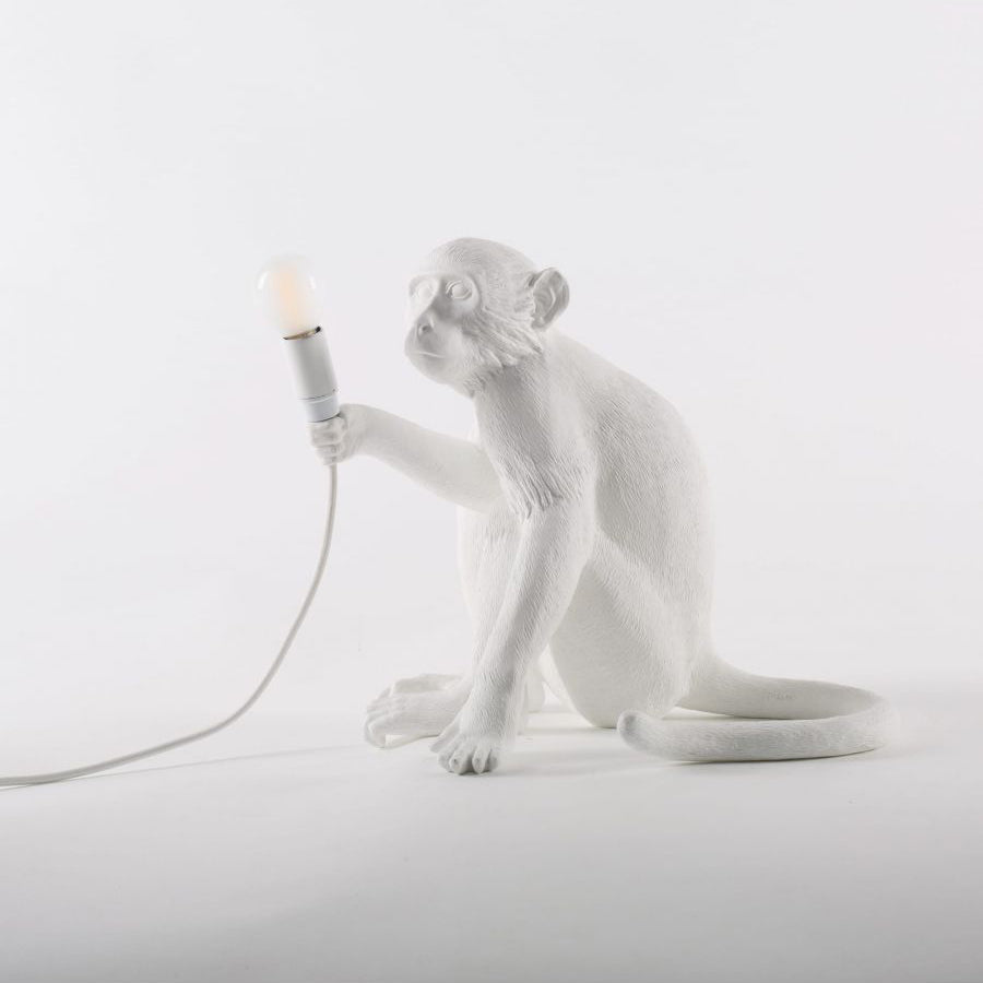 Monkey Resin Table Lamp