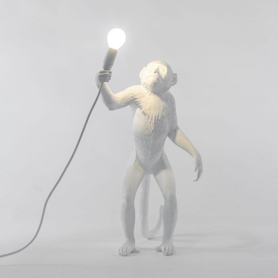 Monkey Resin Table Lamp