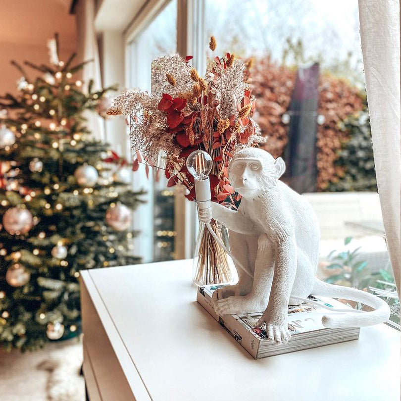 Monkey Resin Table Lamp
