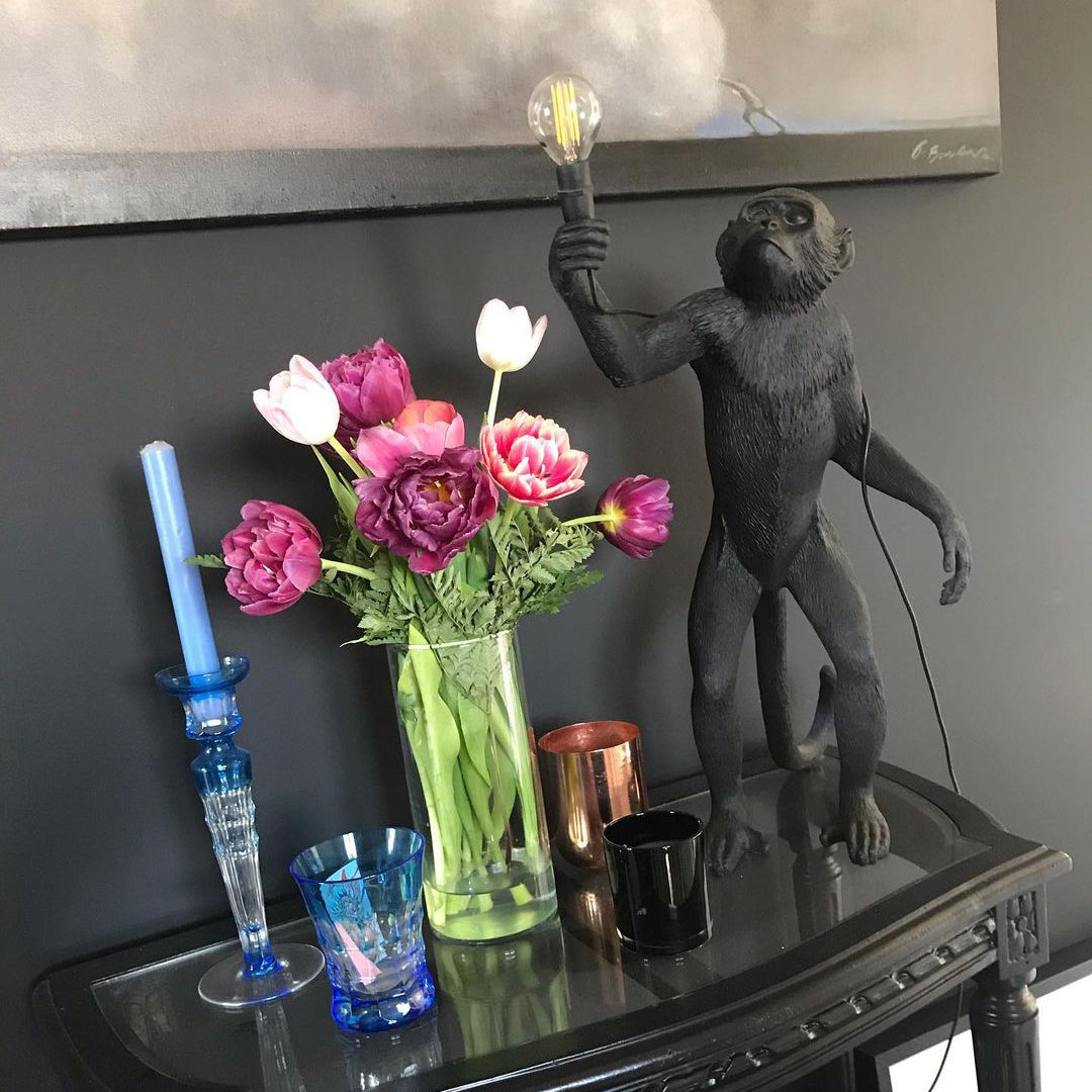 Monkey Resin Table Lamp