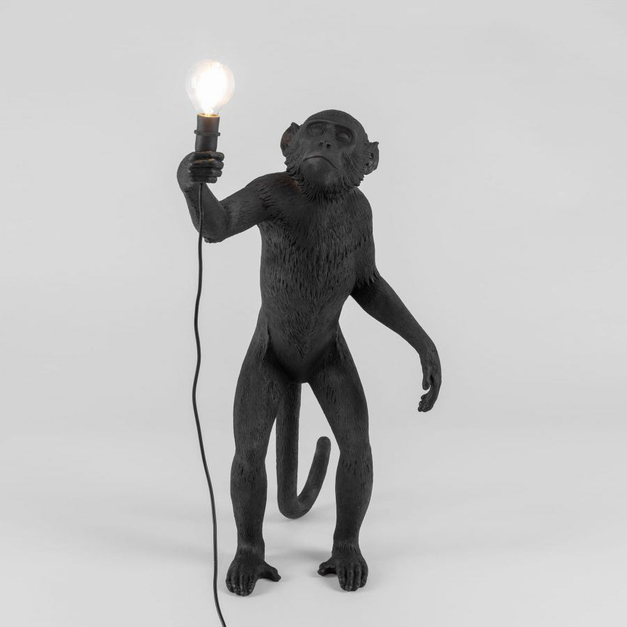 Monkey Resin Table Lamp