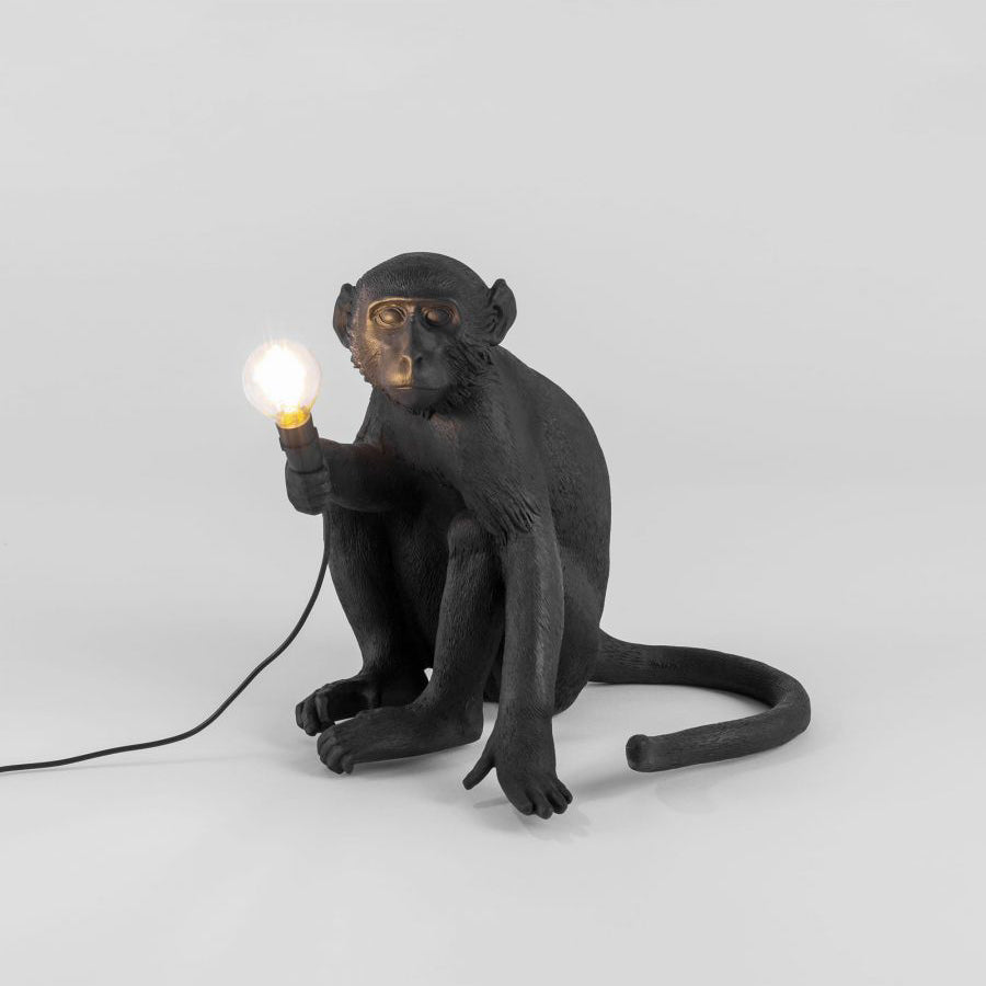 Monkey Resin Table Lamp