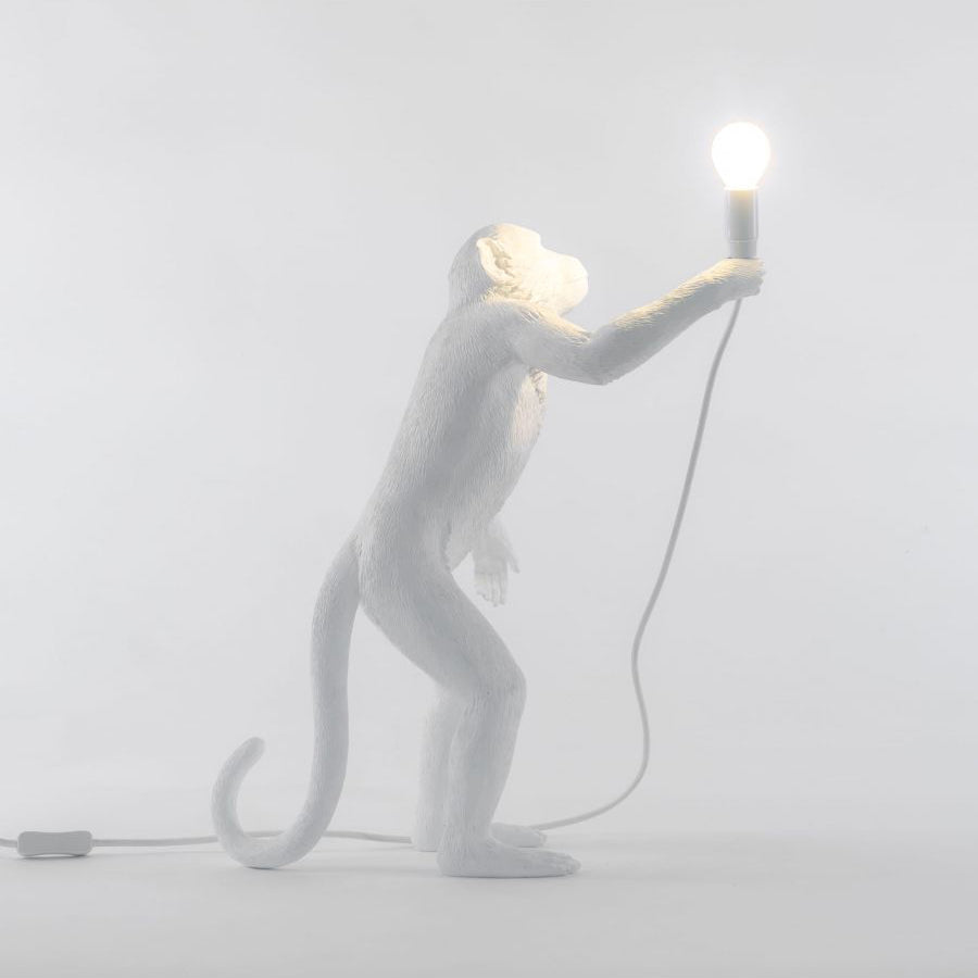 Monkey Resin Table Lamp