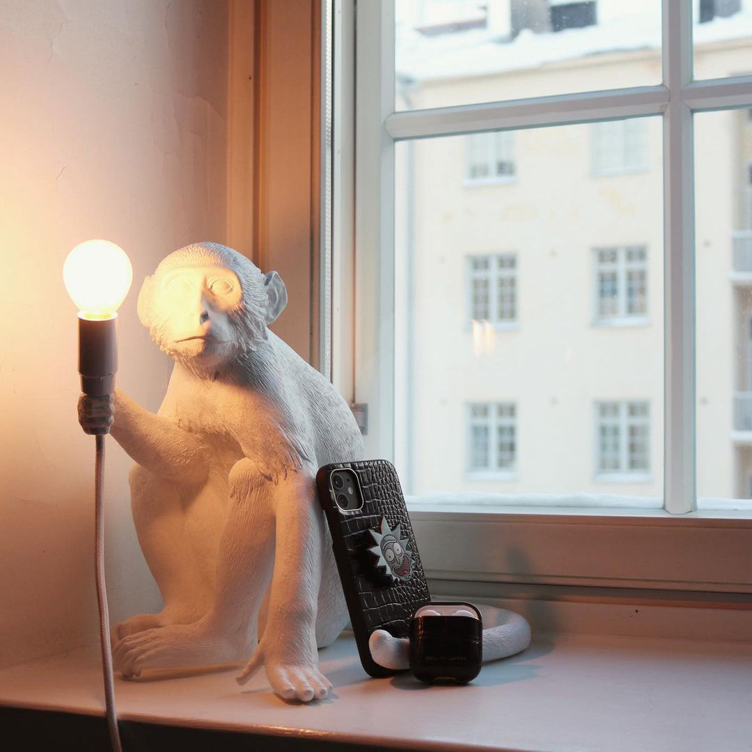 Monkey Resin Table Lamp
