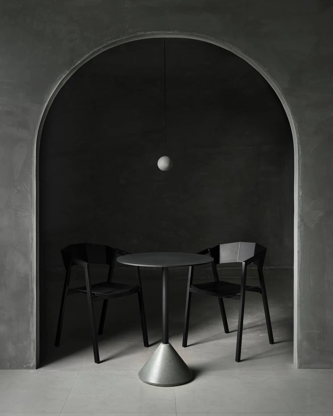 Moon Concrete Pendant Lamp.