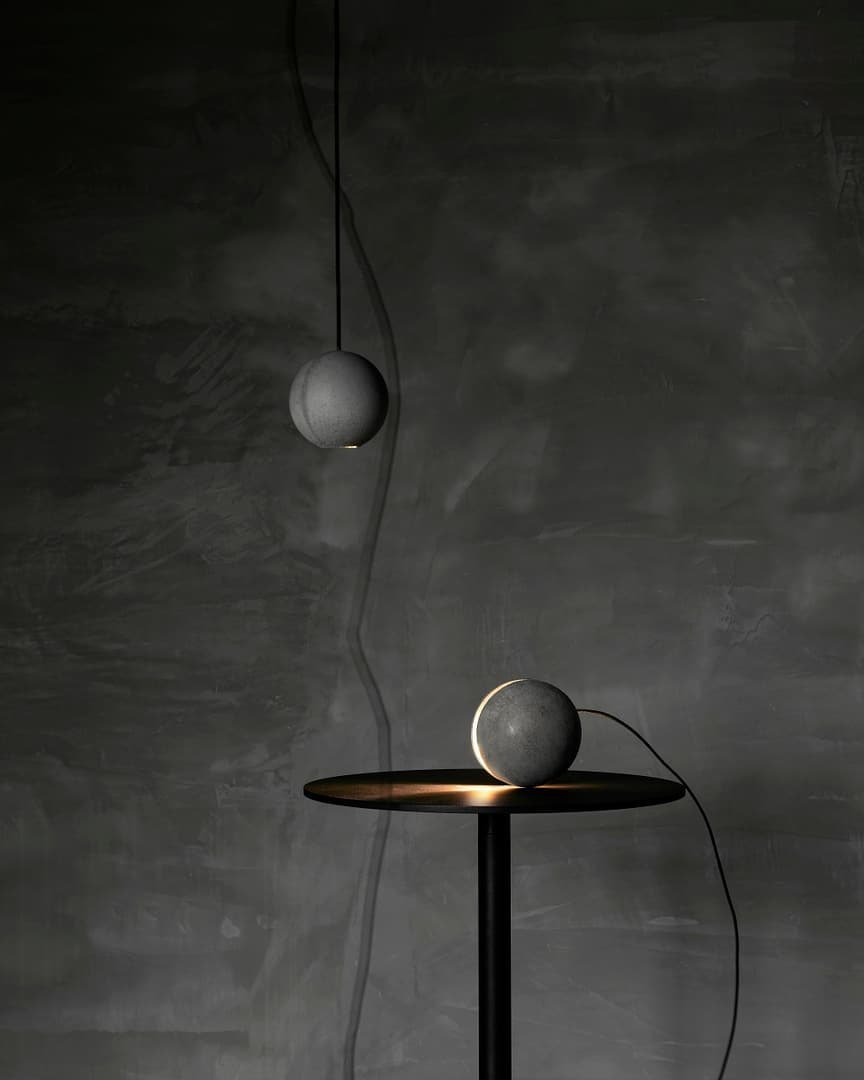 Moon Concrete Pendant Lamp.