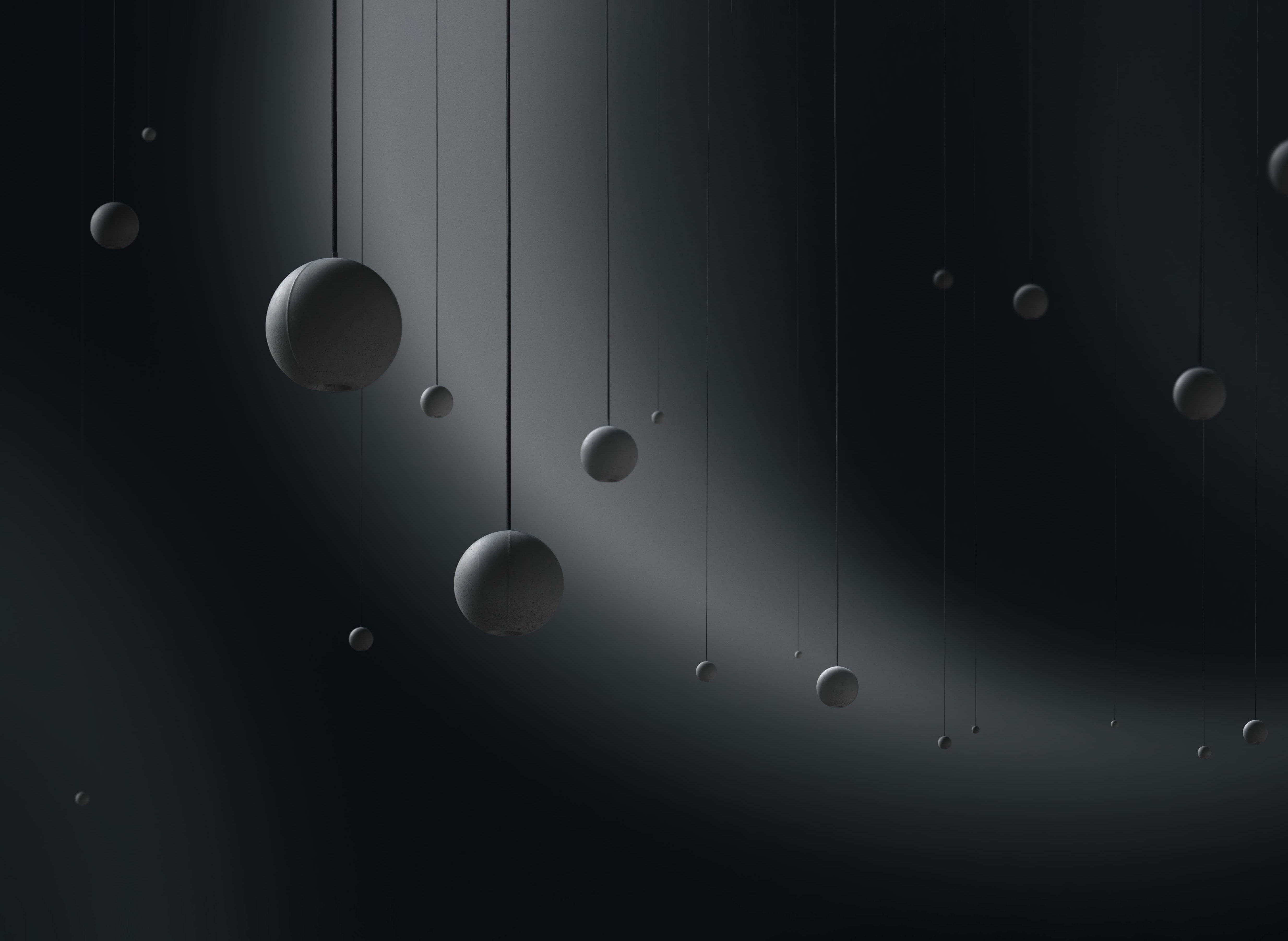 Moon Concrete Pendant Lamp.