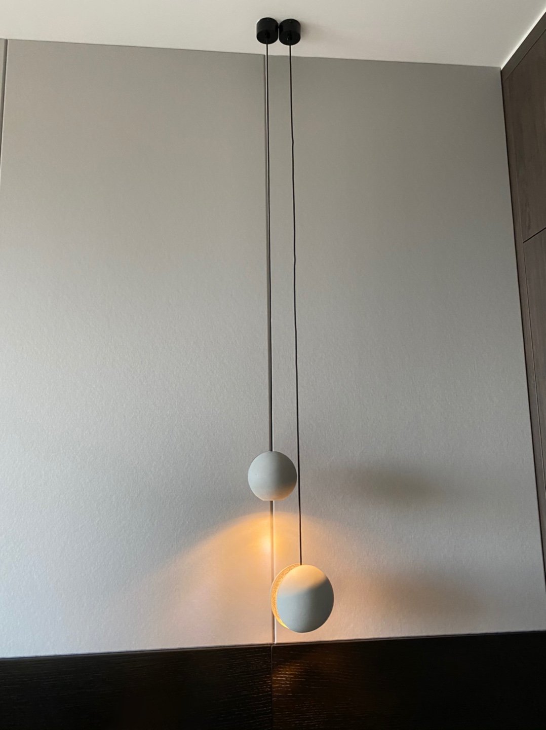 Moon Concrete Pendant Lamp.