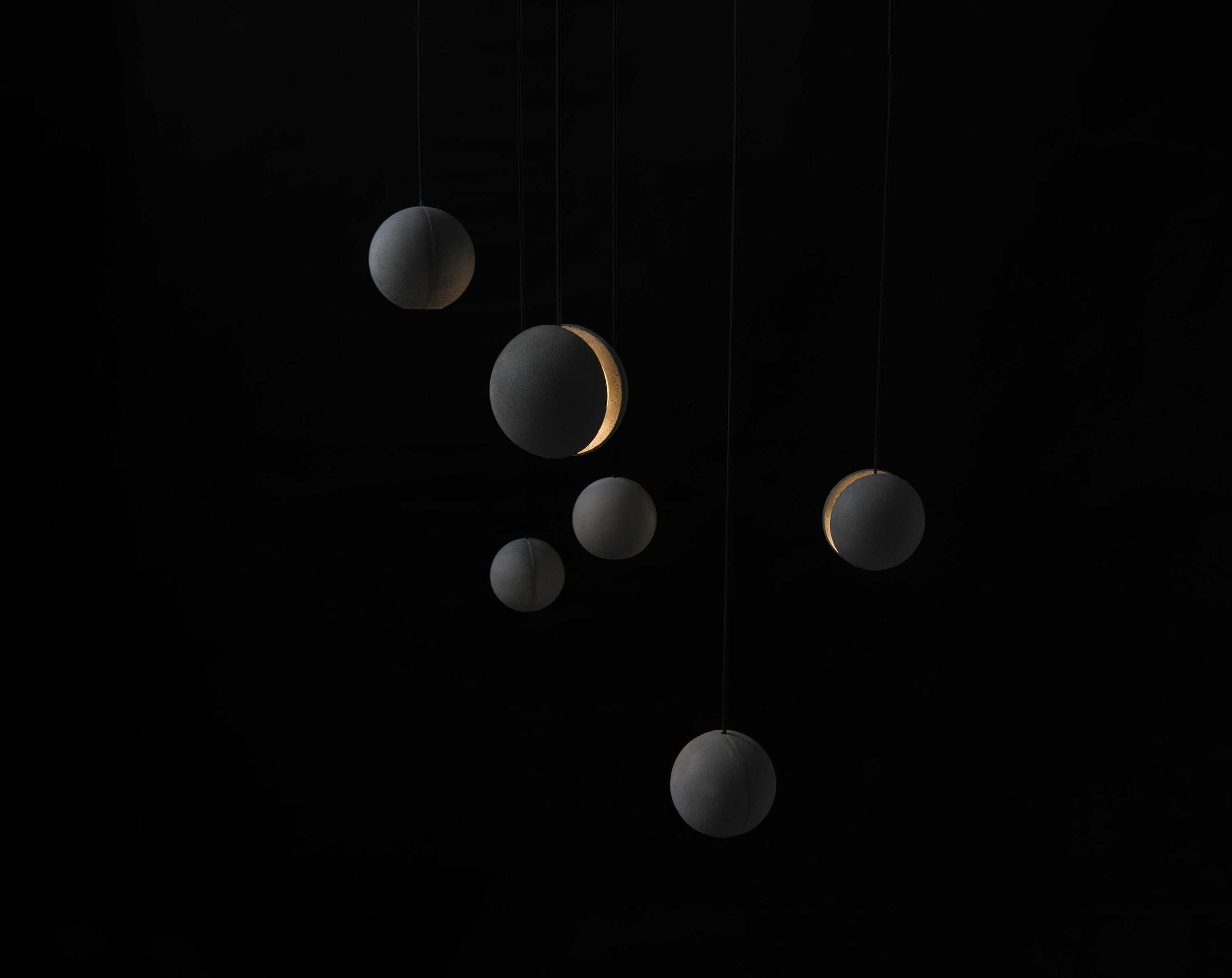 Moon Concrete Pendant Lamp.