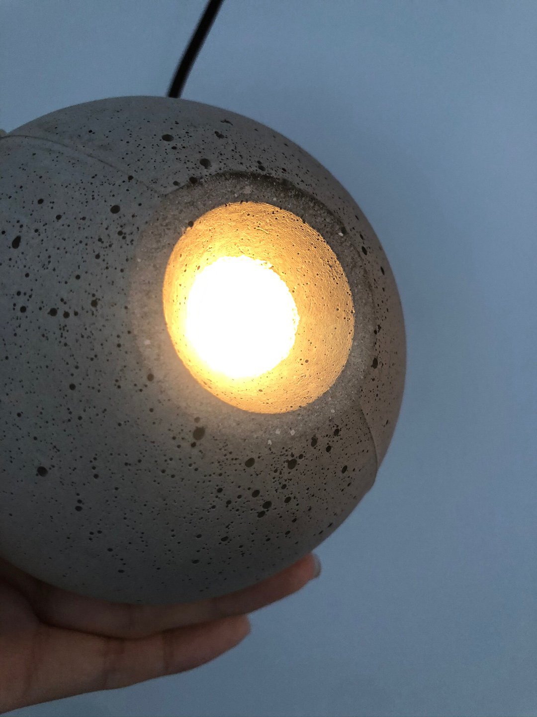 Moon Concrete Pendant Lamp.