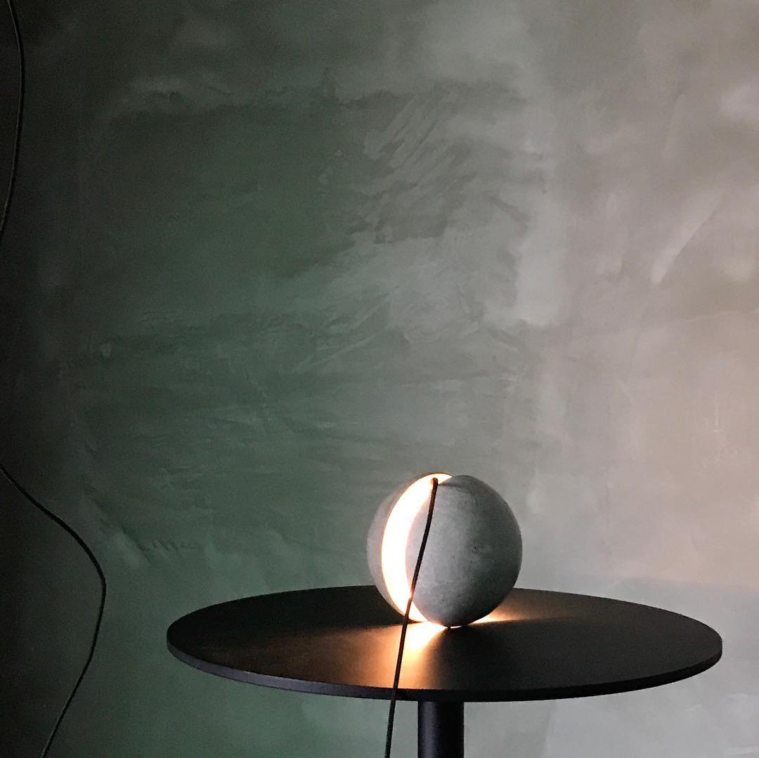 Moon Concrete Pendant Lamp.