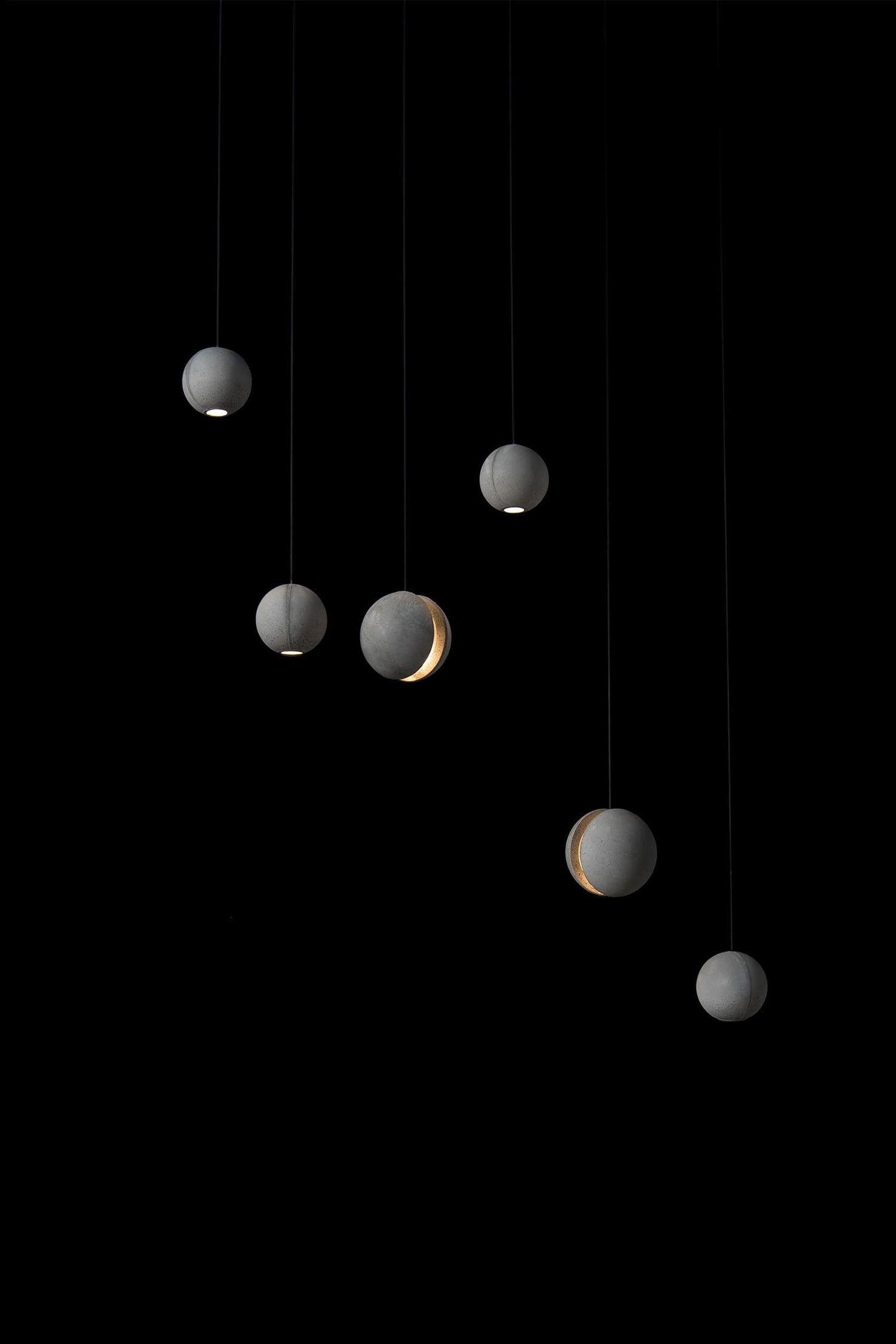 Moon Concrete Pendant Lamp.