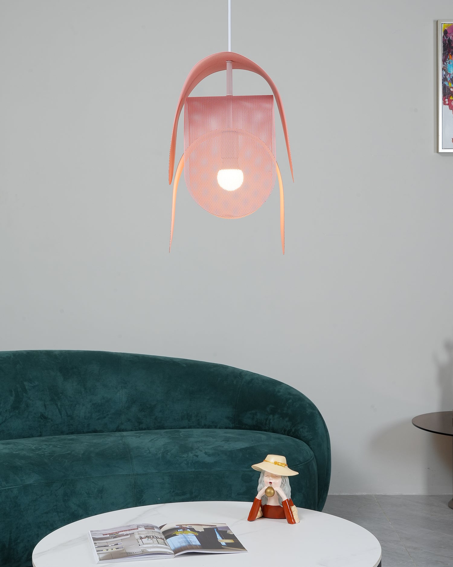 Perforated Metal Pendant Light