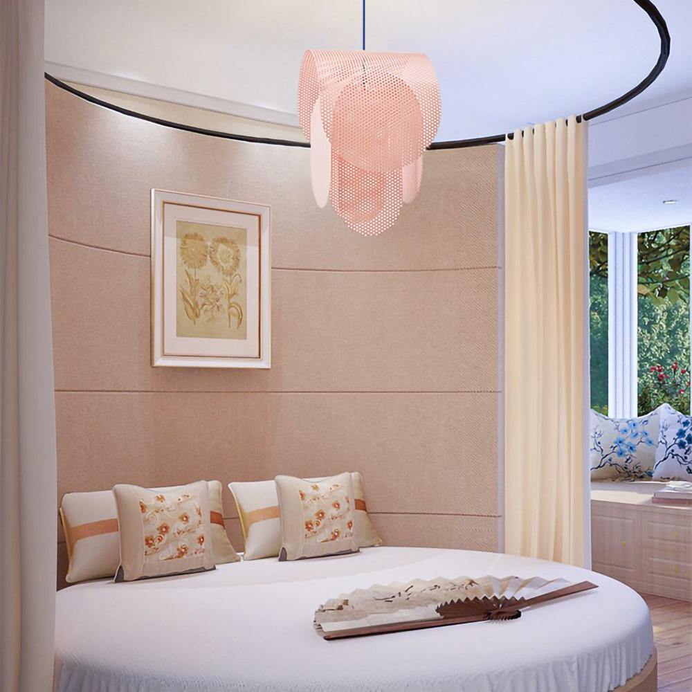 Perforated metal pendant light