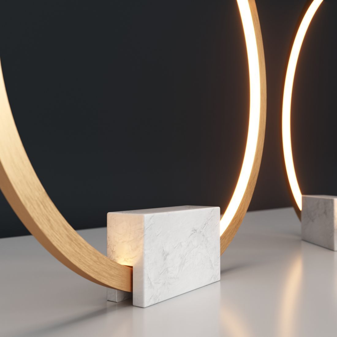Lámpara de mesa portal