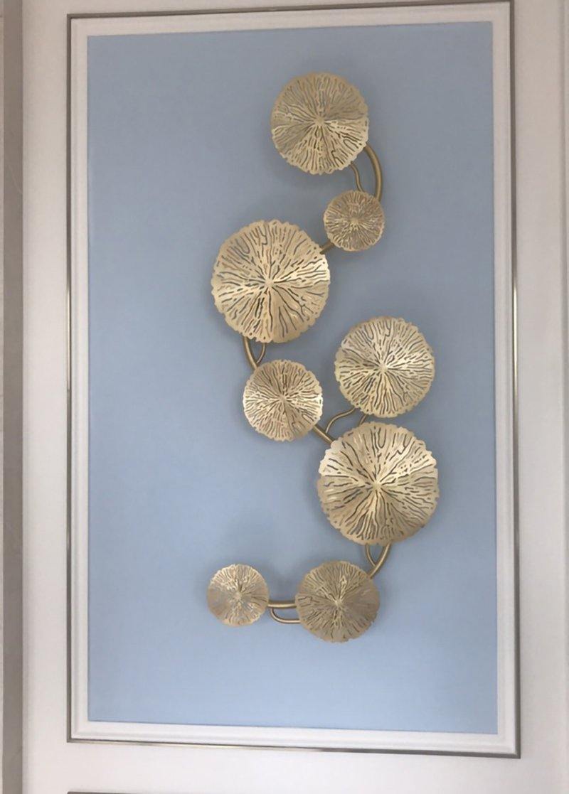 Lotus leaf wall sconce