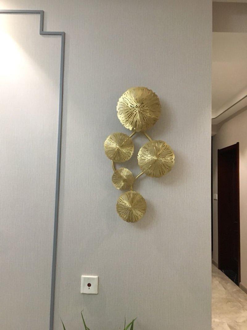 Lotus leaf wall sconce