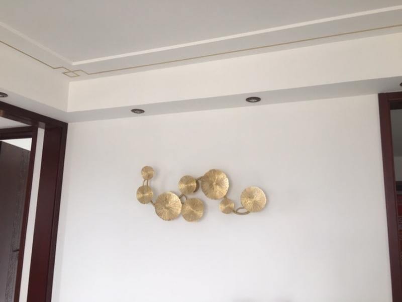 Lotus leaf wall sconce