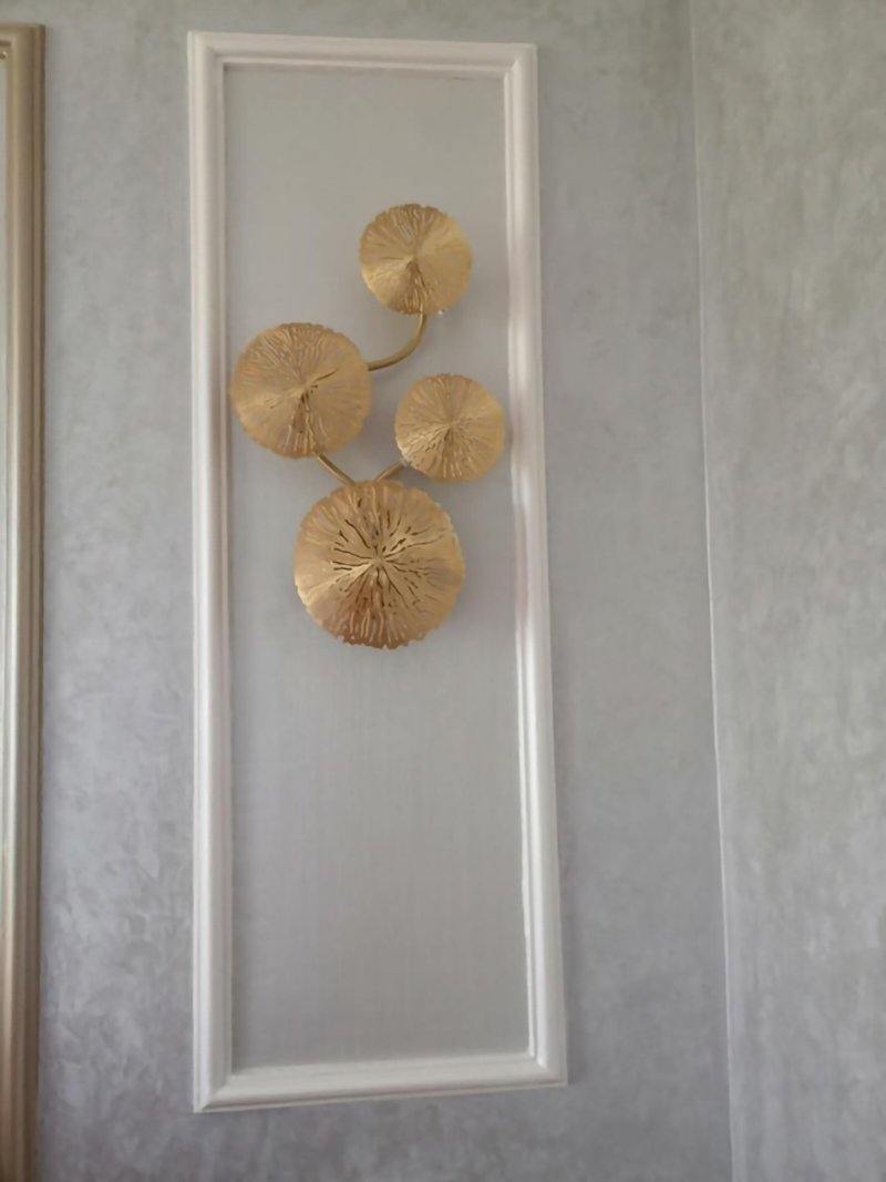 Lotus leaf wall sconce