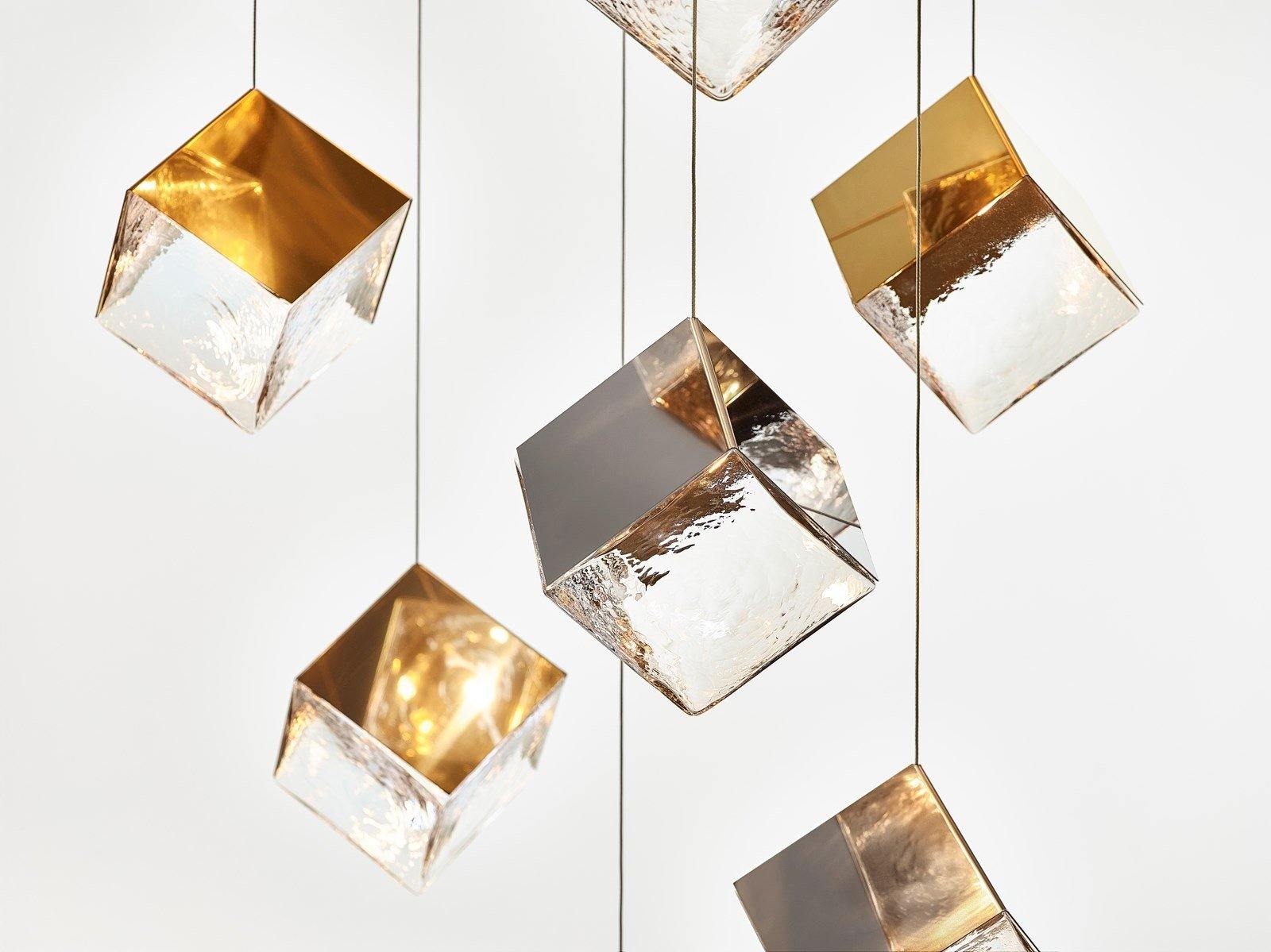 Pyrite chandelier