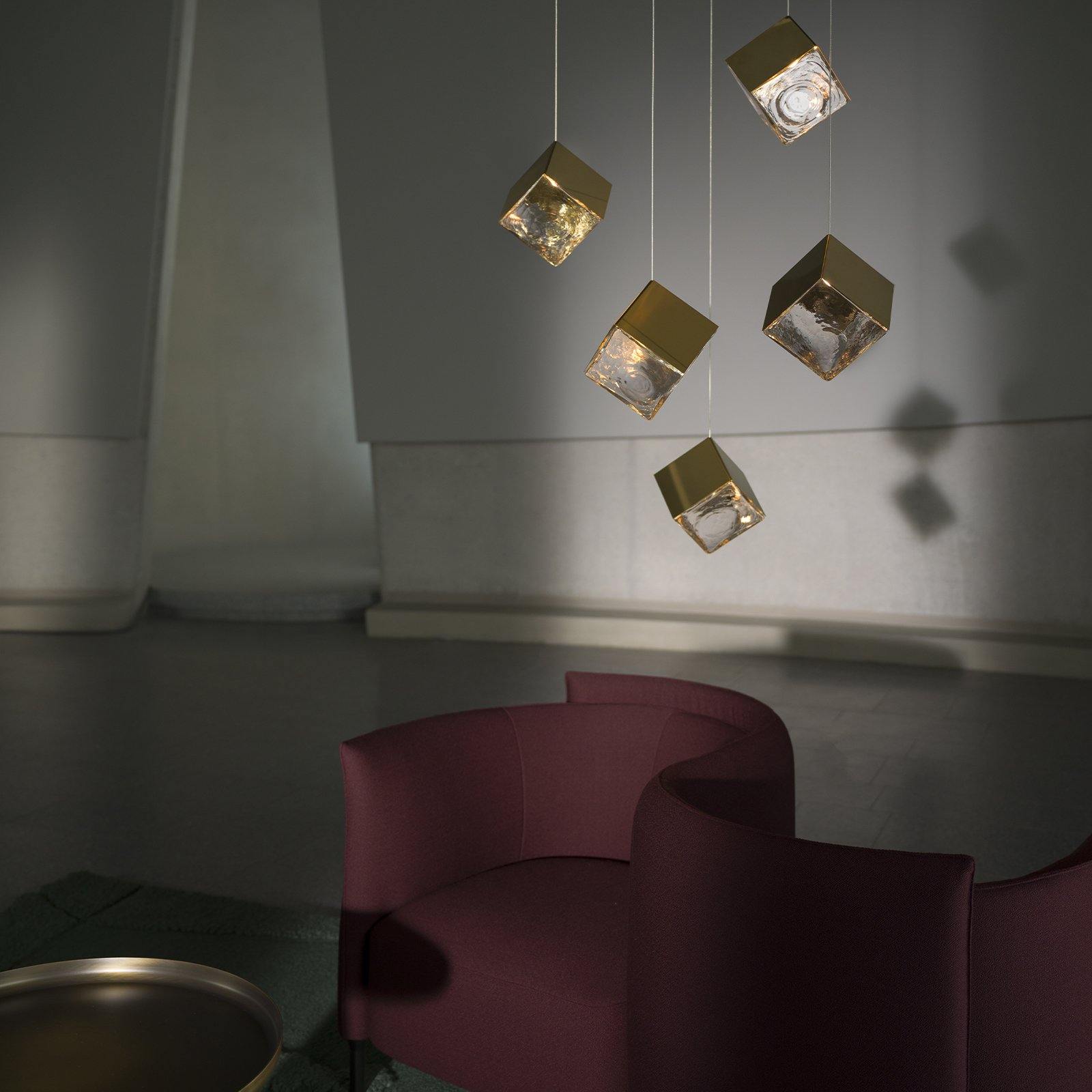 Pyrite chandelier