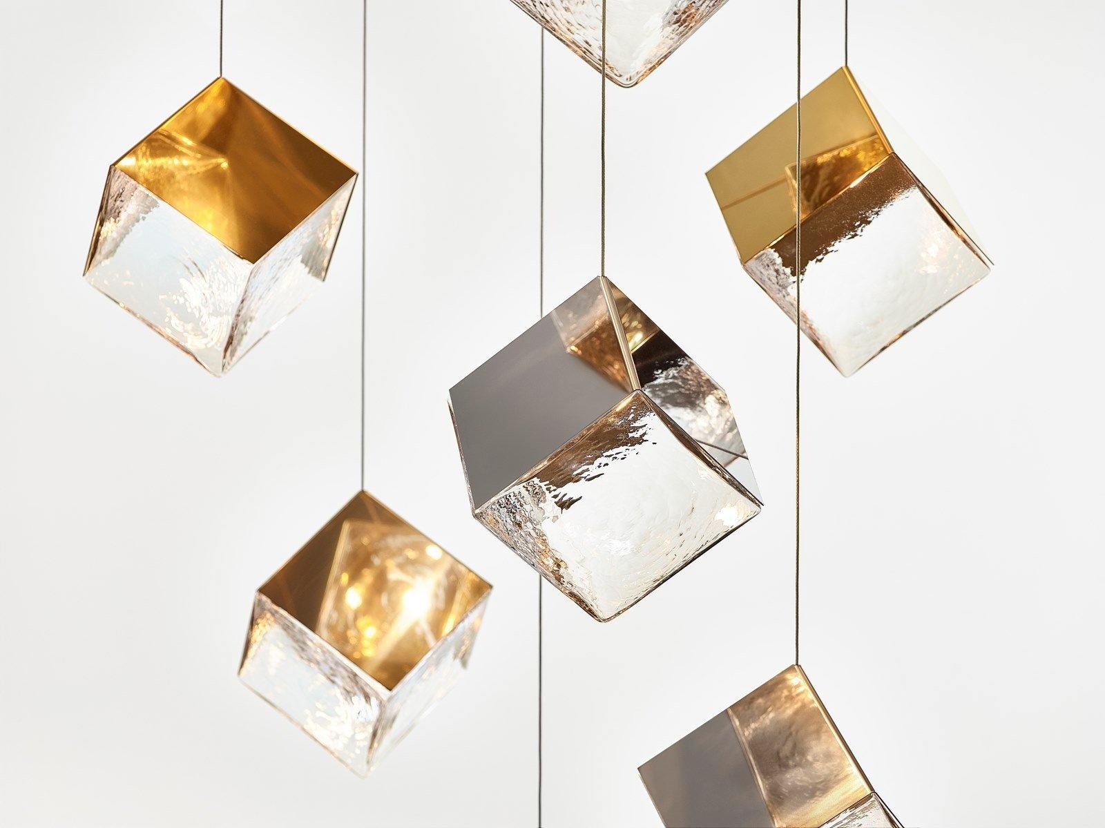Pyrite chandelier