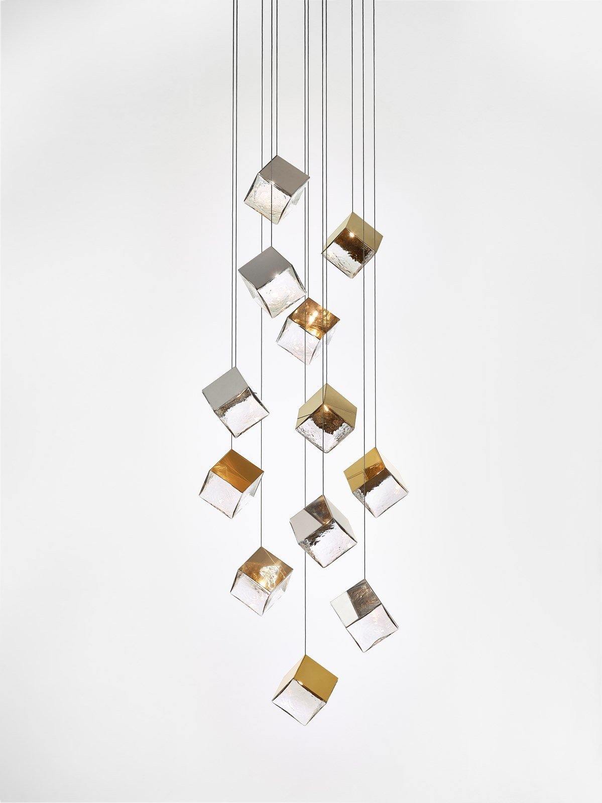 Pyrite chandelier