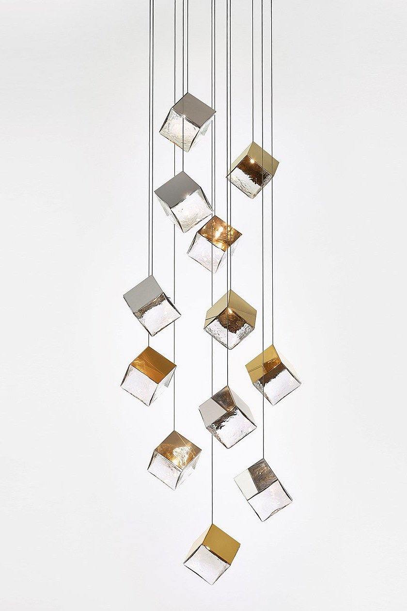 Pyrite chandelier