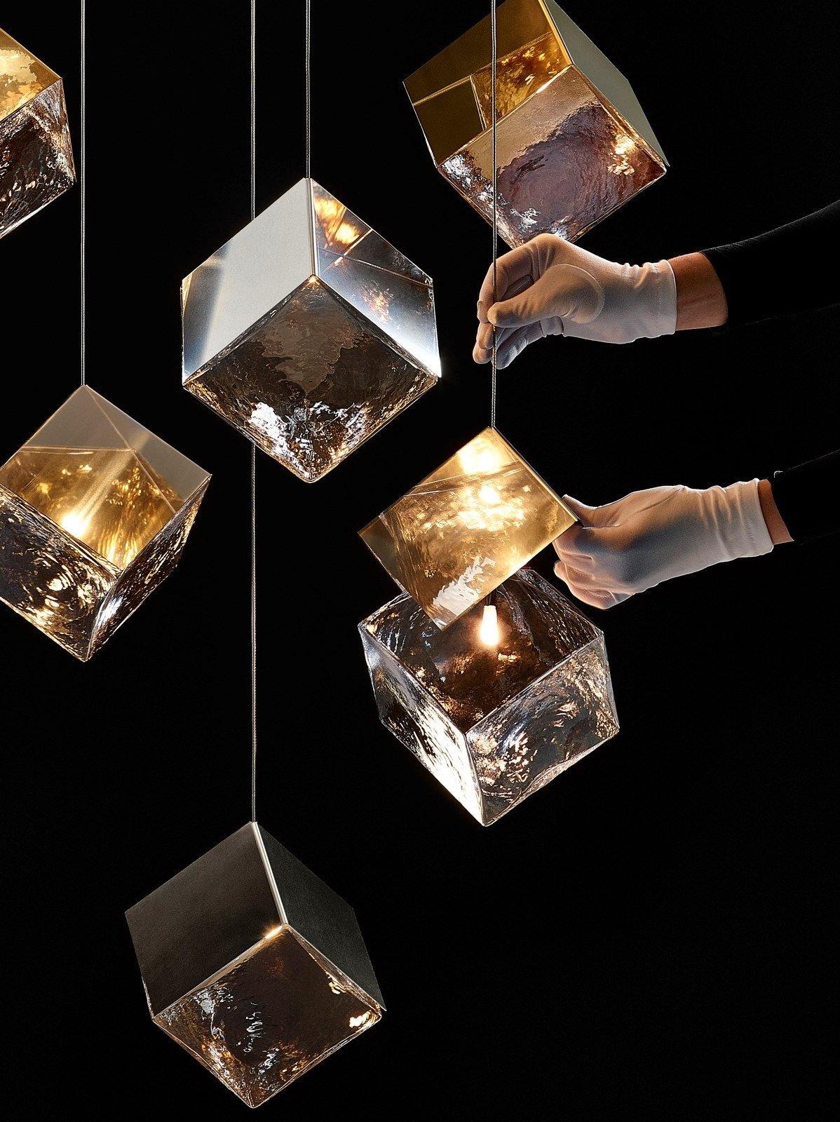 Pyrite chandelier