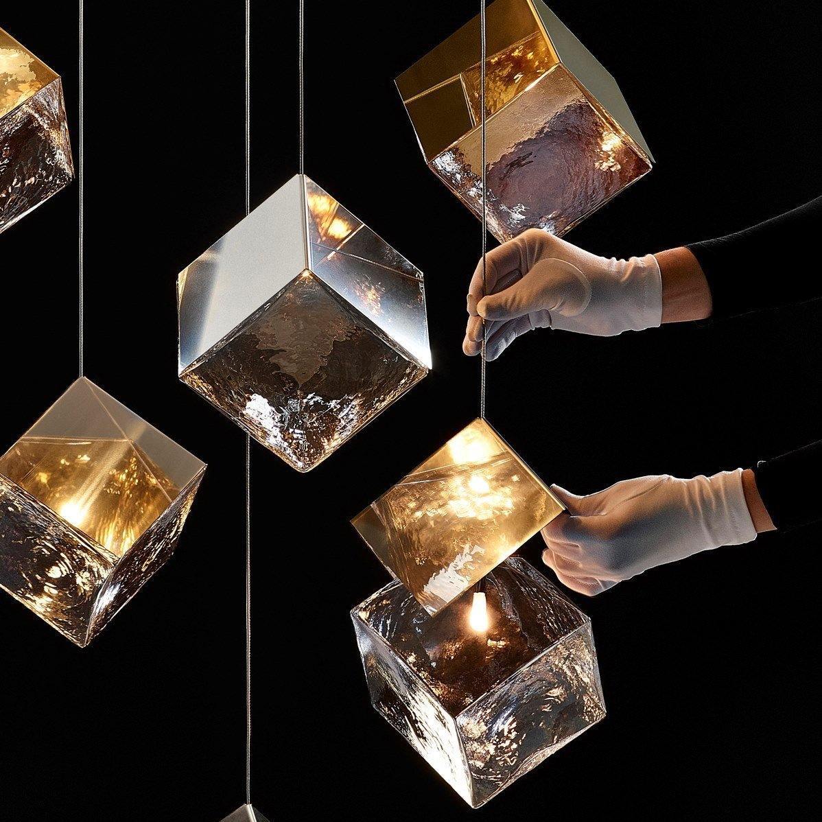 Pyrite chandelier