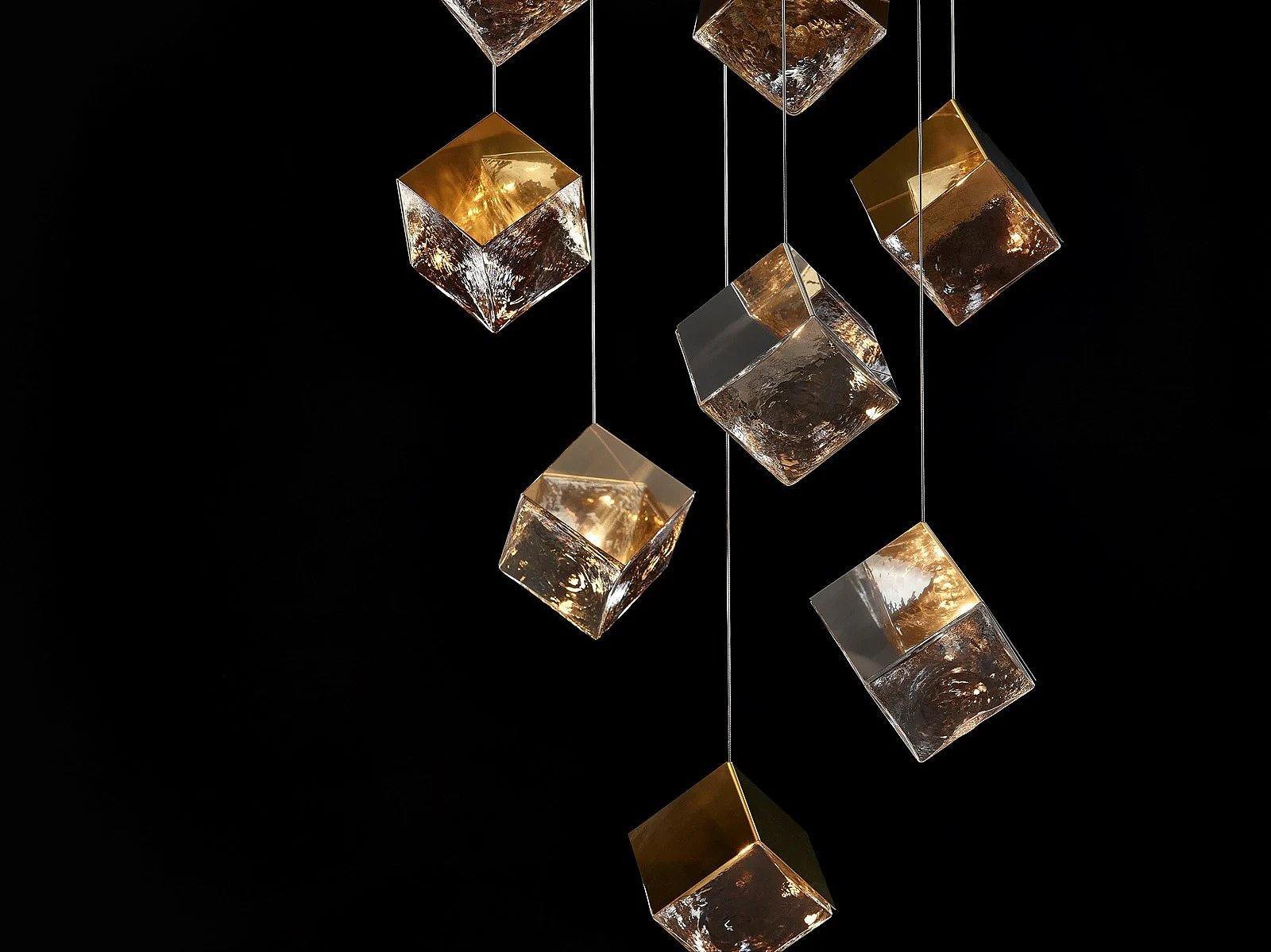 Pyrite chandelier