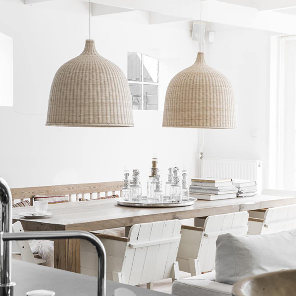 Rattan pandent light