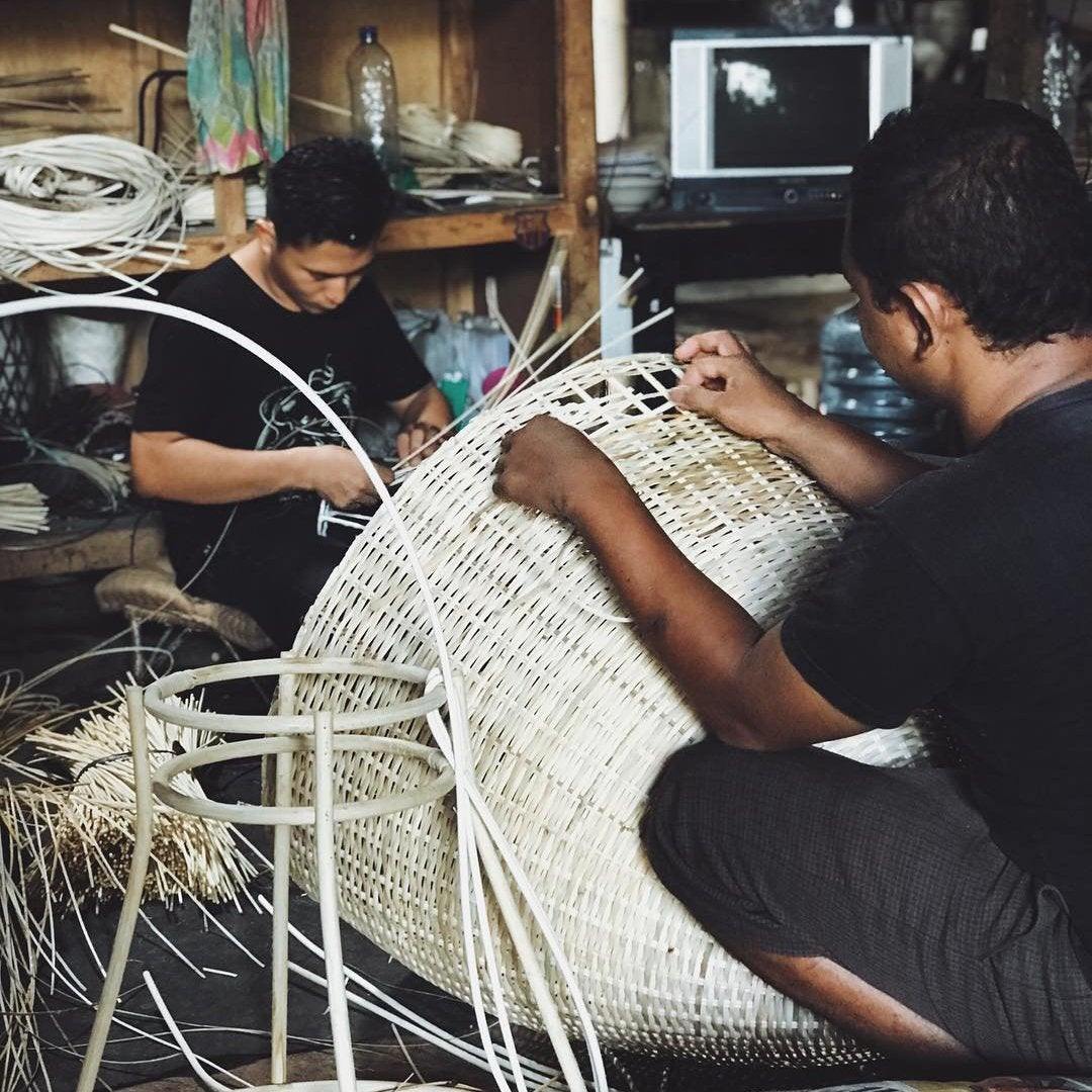 Rattan pandent light