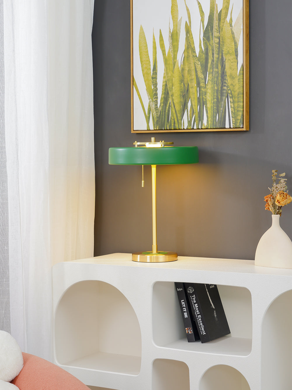 Lampe de table tournante