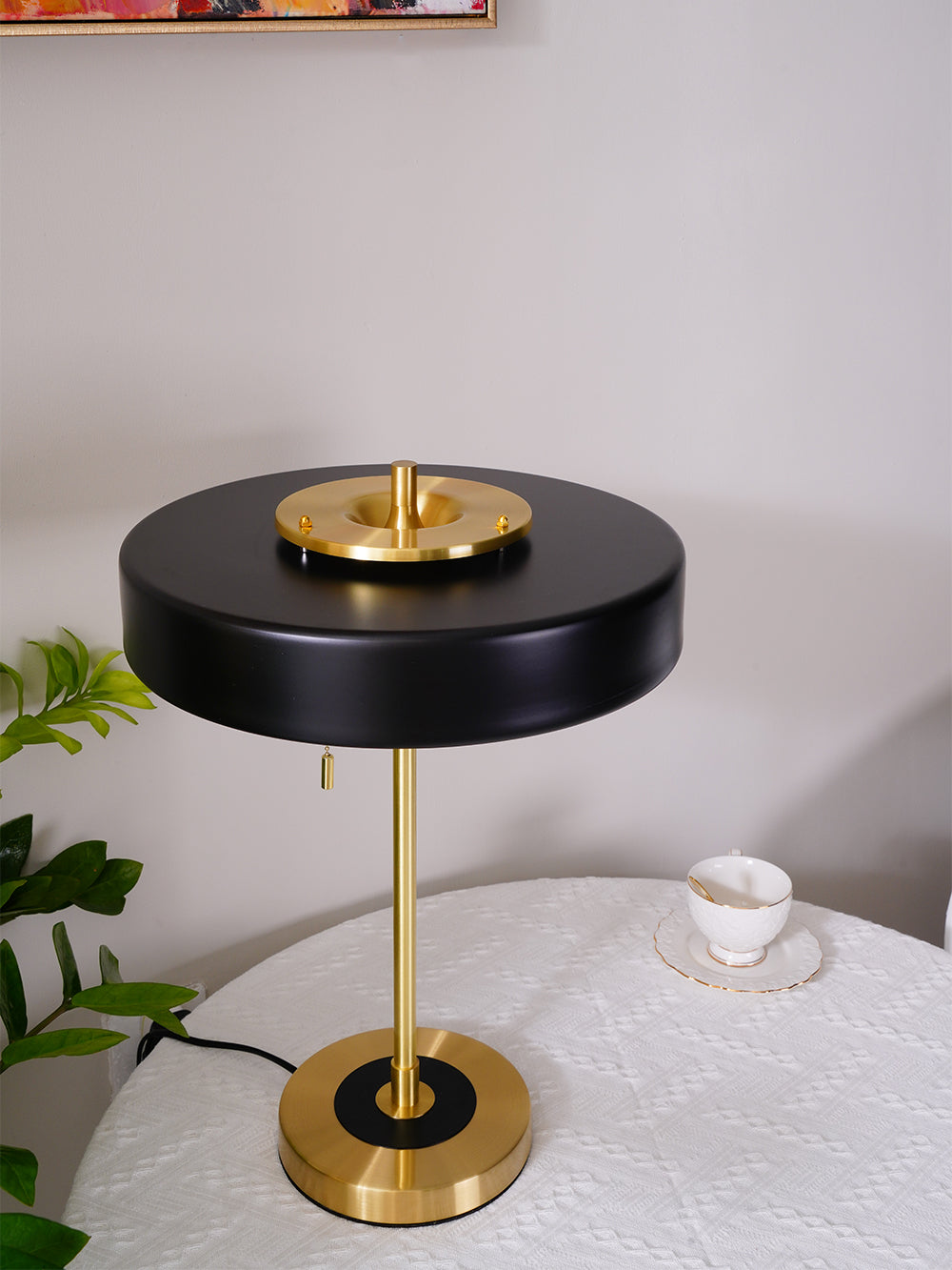 Lampe de table tournante