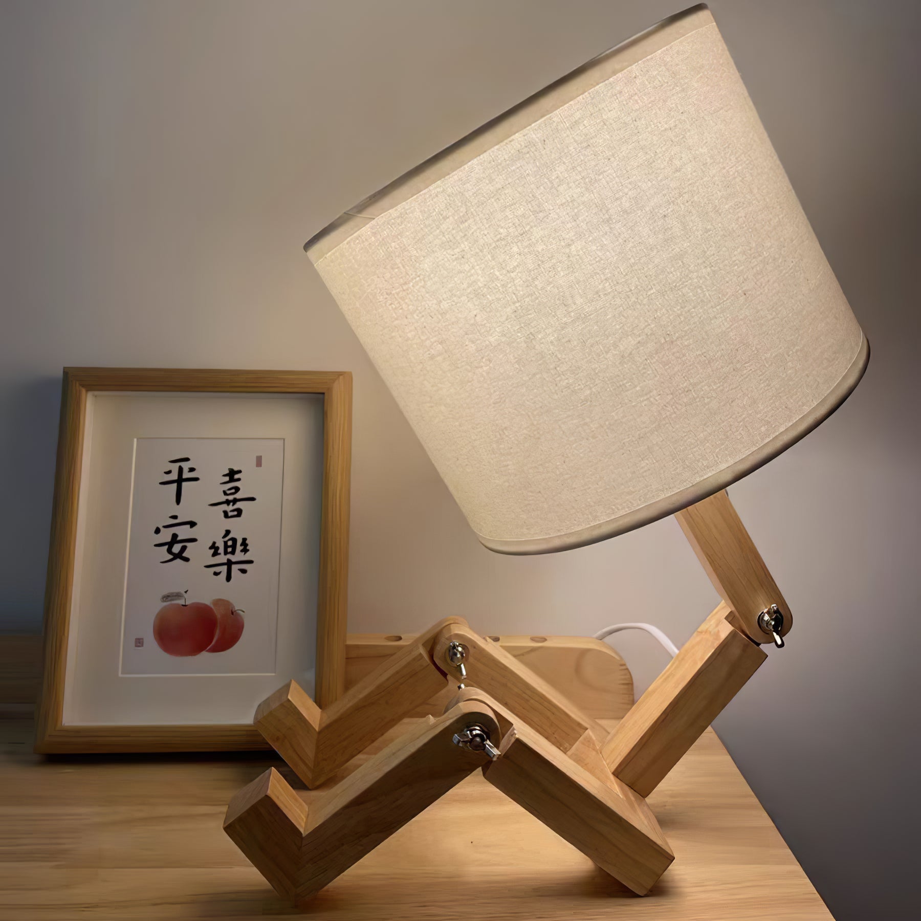 Lampe de table robot