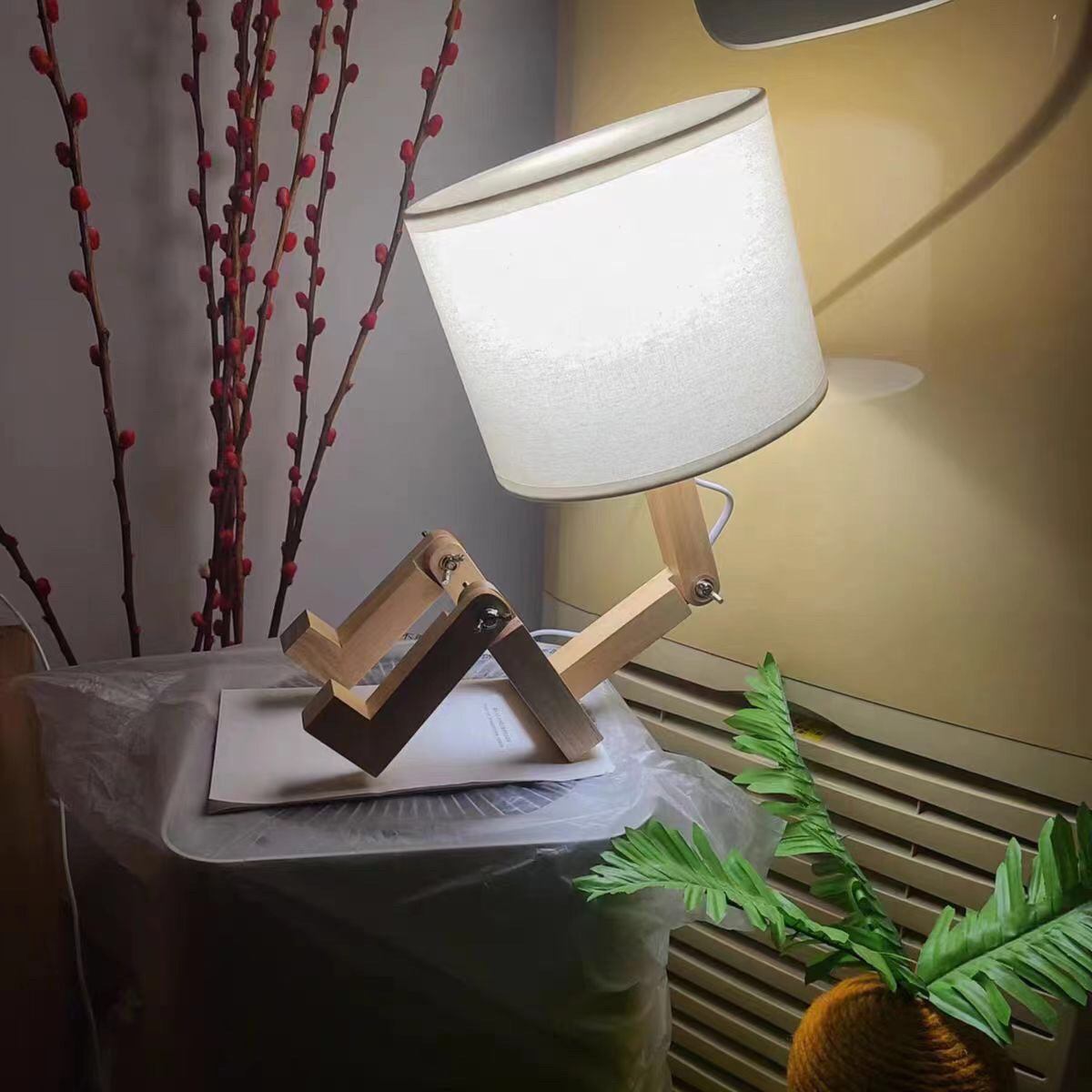 Lampe de table robot