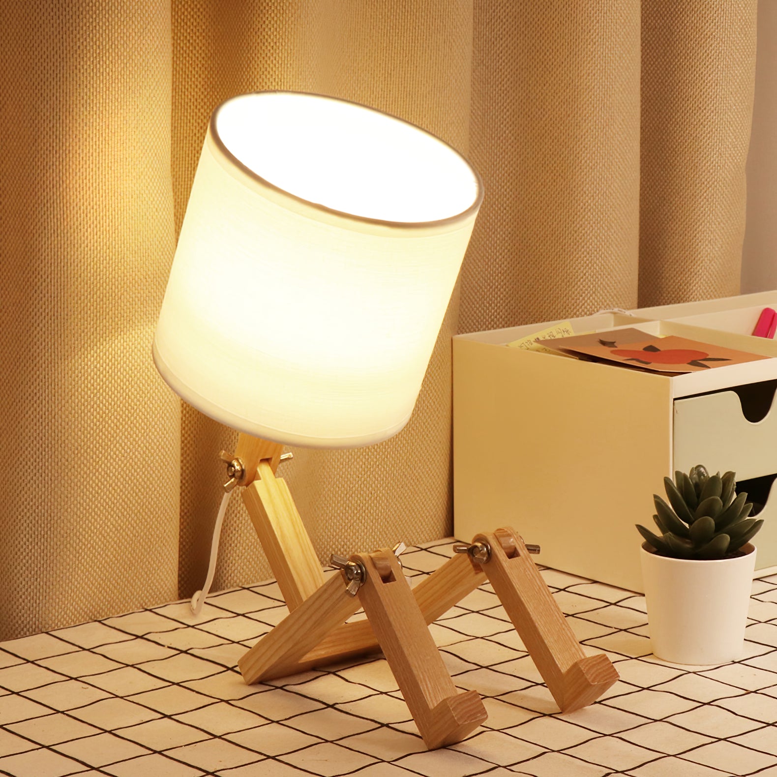 Lampe de table robot