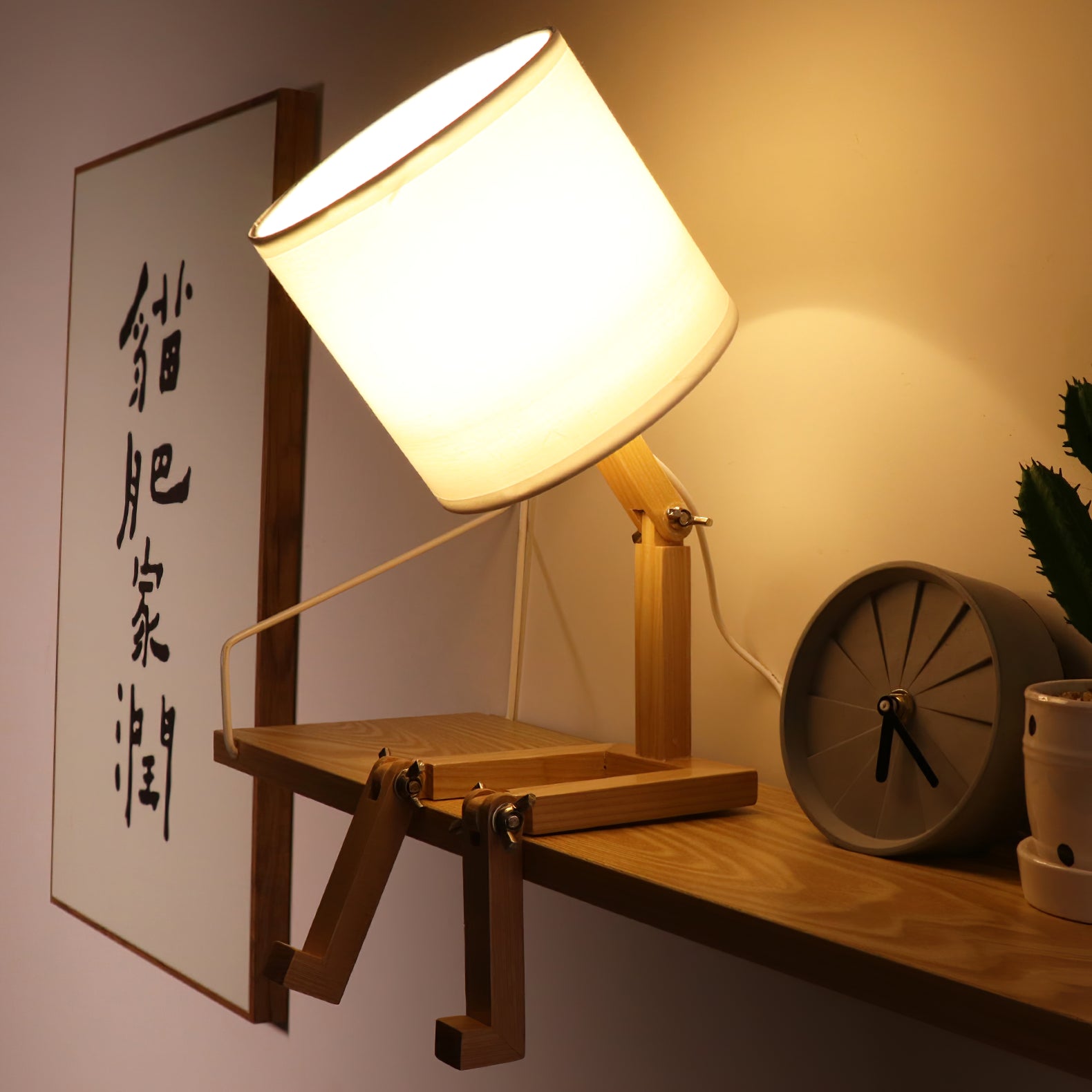 Lampe de table robot
