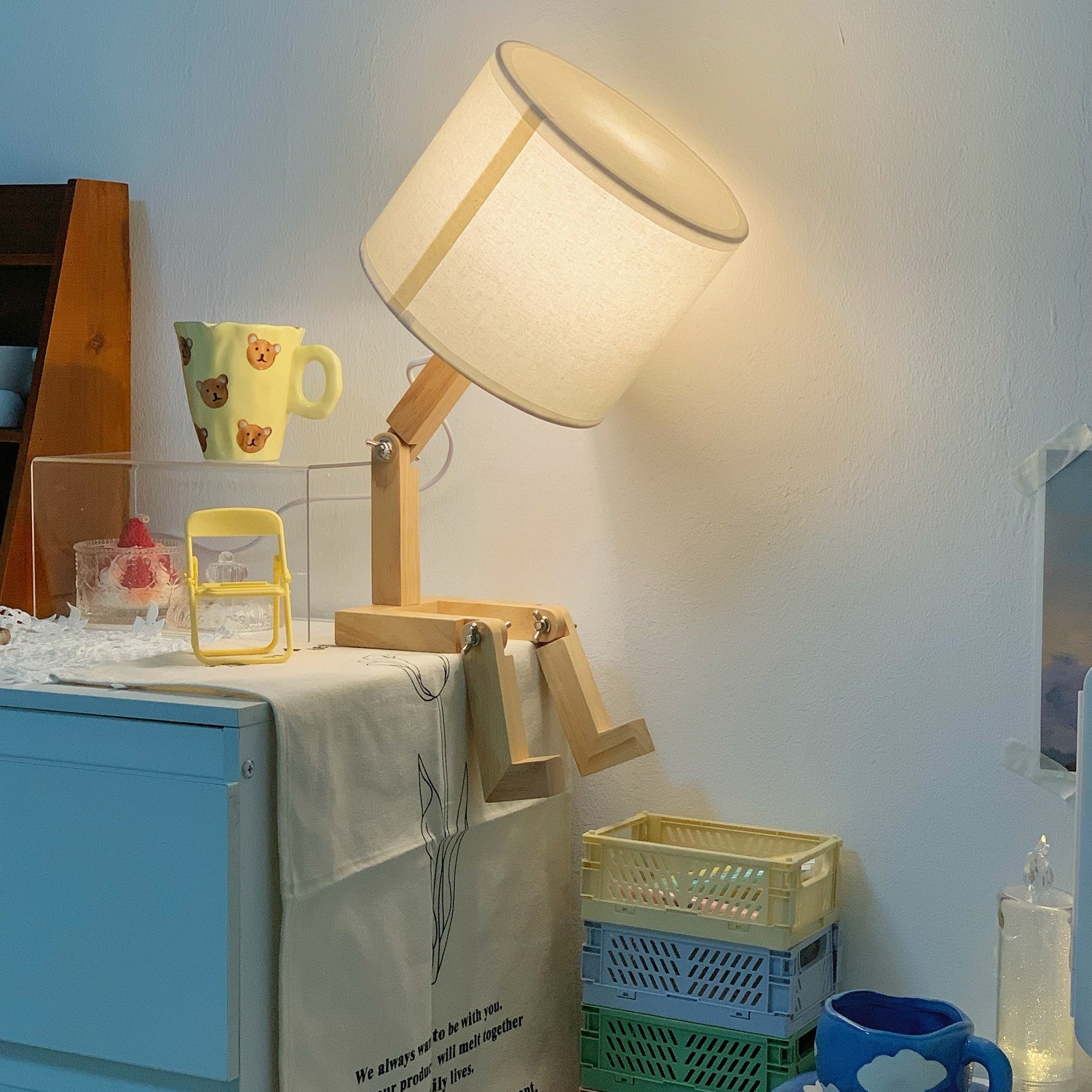 Lampe de table robot