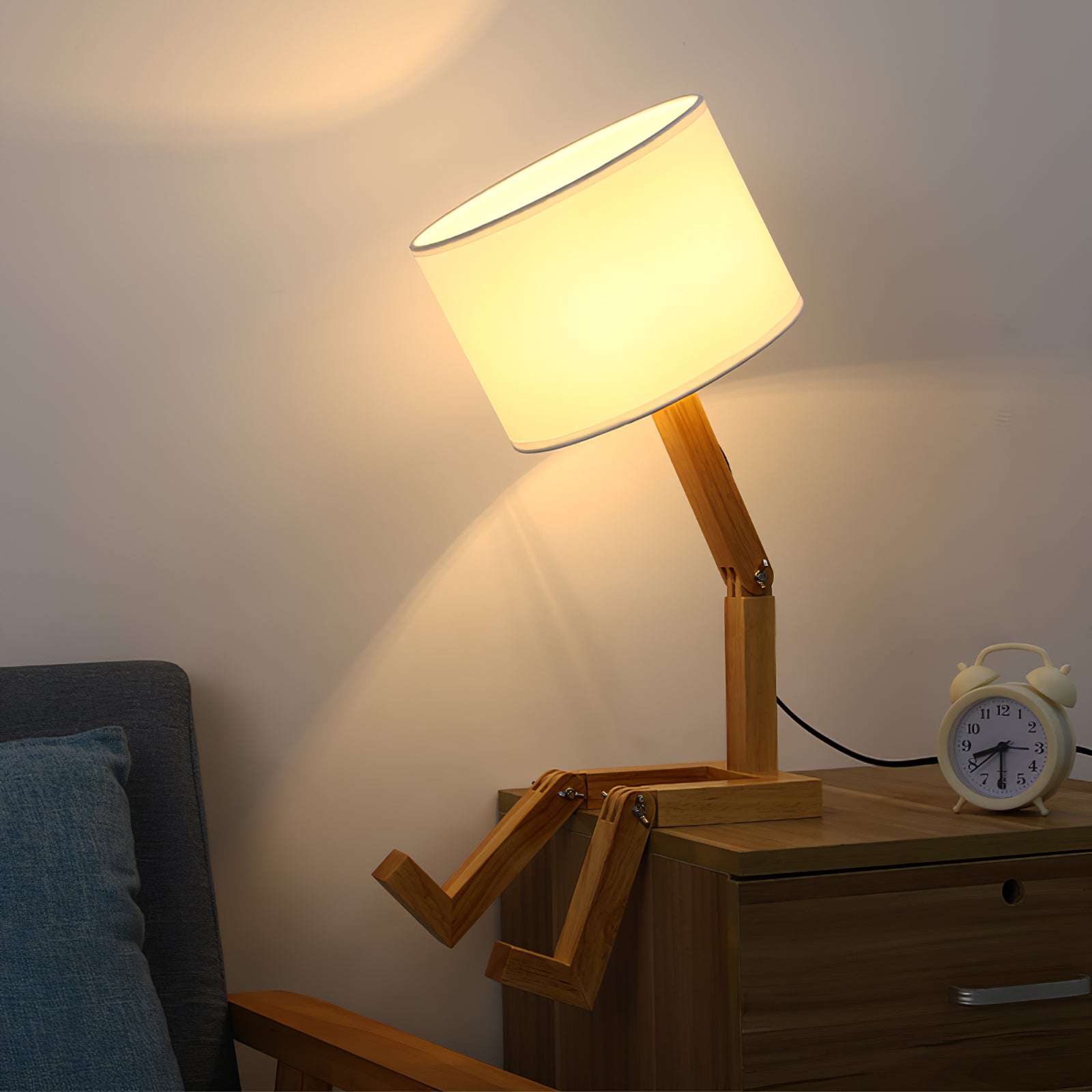 Lampe de table robot