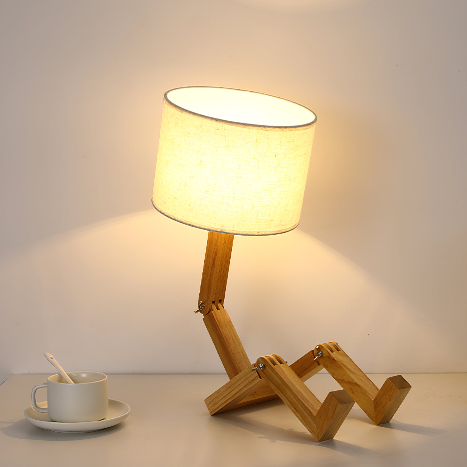 Lampe de table robot