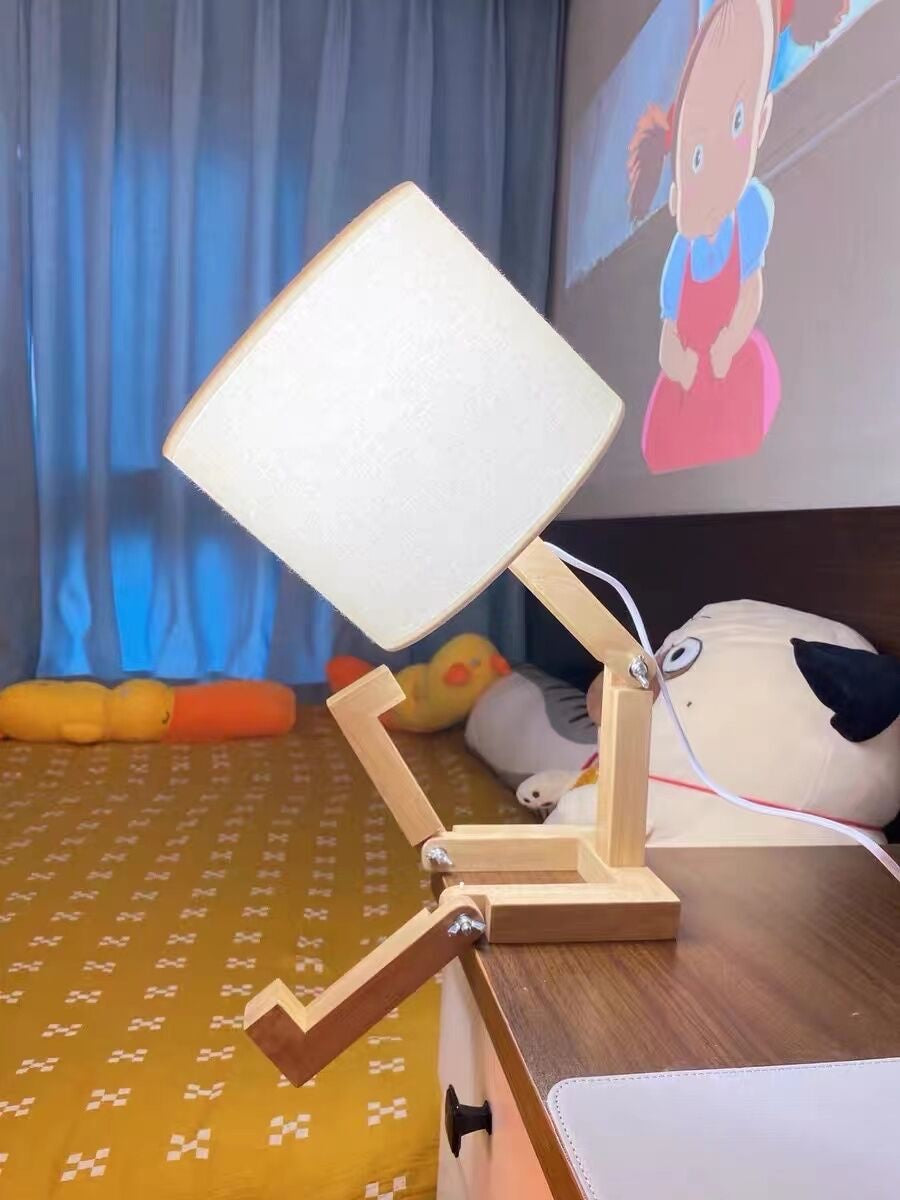 Lampe de table robot